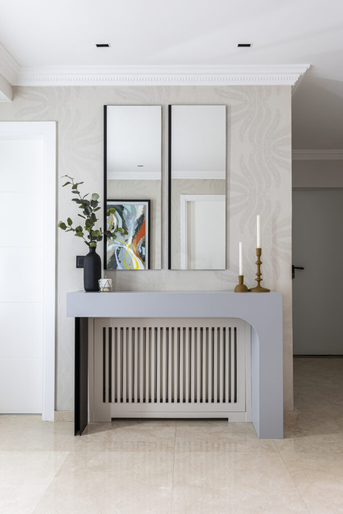 Mesa de madera a medida con acabados innovadores.